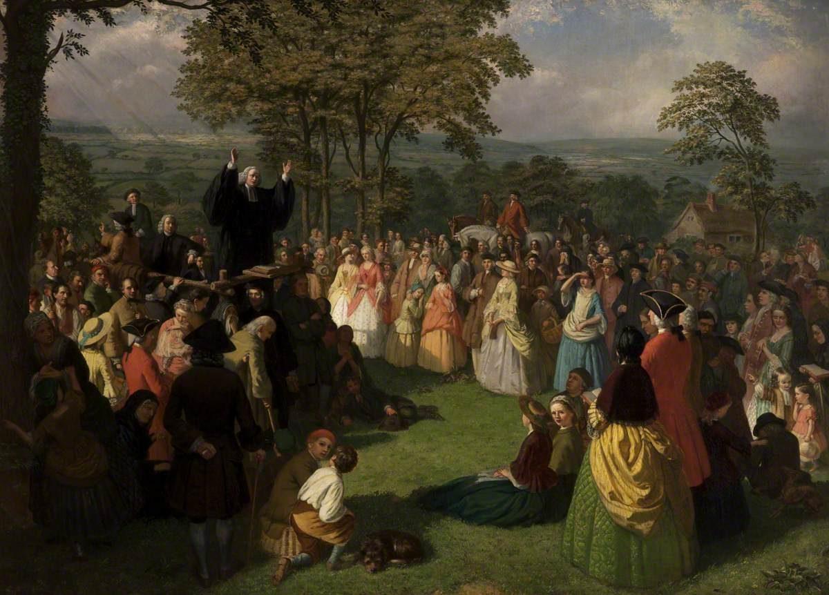 Our times will not end well unless there is another Great Awakening. “George Whitefield Preaching in Bolton, June 1750” by Thomas Walley. Bolton Library & Museum Services, Bolton Council (CC BY-NC-ND)