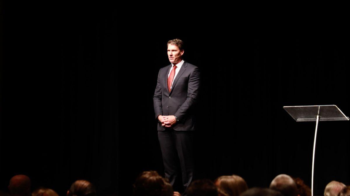 Cory Bernardi, leader of the Australian Conservatives, at the 2019 Victorian State Conference in Melbourne, Australia on March 30. (Grace Yu/Epoch Times)