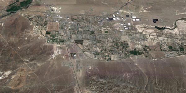 An aerial image of Fernley, Nevada. (Screenshot/Googlemaps)