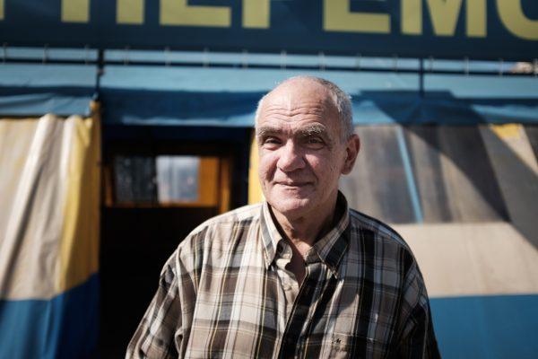 Aleksandr Khriplivyi, a veteran of the war in Ukraine’s southeast, supports President Petro Poroshenko and sees the election as a choice between civilizations. (Chris Collison for The Epoch Times)
