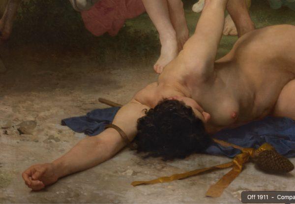 A detail from “La Jeunesse de Bacchus (Youth of Bacchus),” 1884, by William-Adolphe Bouguereau. Oil on canvas, 20 feet by 11 feet. Private collection. (Courtesy of Sotheby’s)