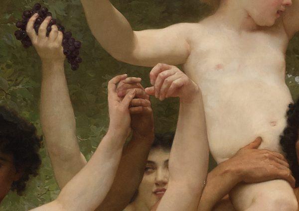 A detail of hands from “La Jeunesse de Bacchus (Youth of Bacchus),” 1884, by William-Adolphe Bouguereau. Oil on canvas, 20 feet by 11 feet. Private collection. (Courtesy of Sotheby’s)