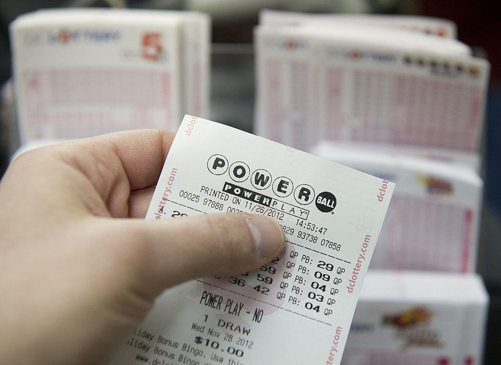 A Powerball lottery ticket in a stock photo. (Saul Loeb/AFP/Getty Images)