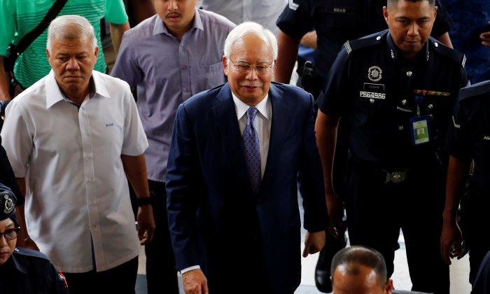 Malaysia’s Former PM Najib in the Dock for Three Hours as 1MDB Graft Trial Begins