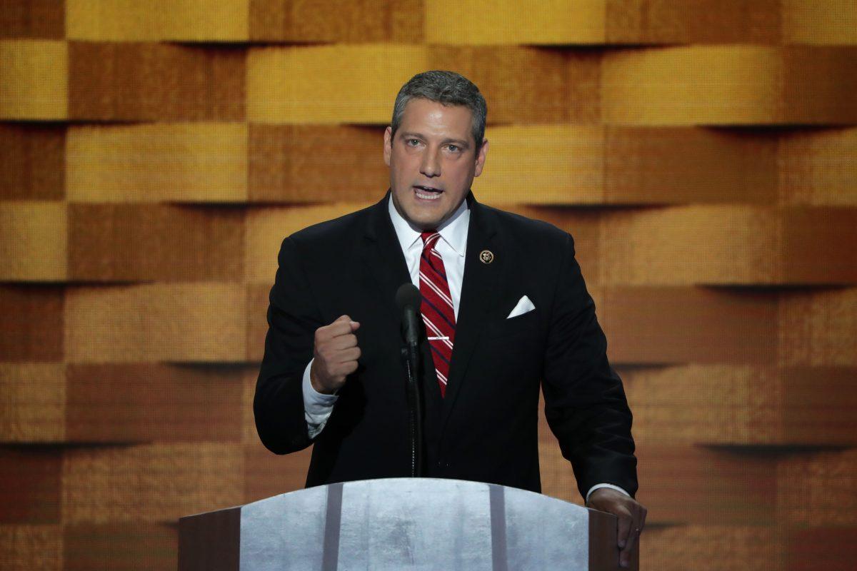 Rep. Tim Ryan (D-Ohio) speaks at the Democratic National Convention at the Wells Fargo Center, in Philadelphia, Pa. on July 28, 2016. (Alex Wong/Getty Images)