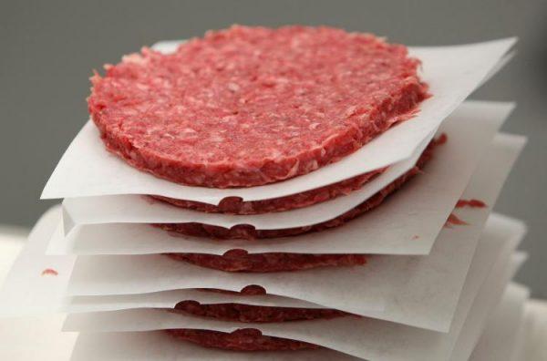 A stack of ground meat. (Justin Sullivan/Getty Images)