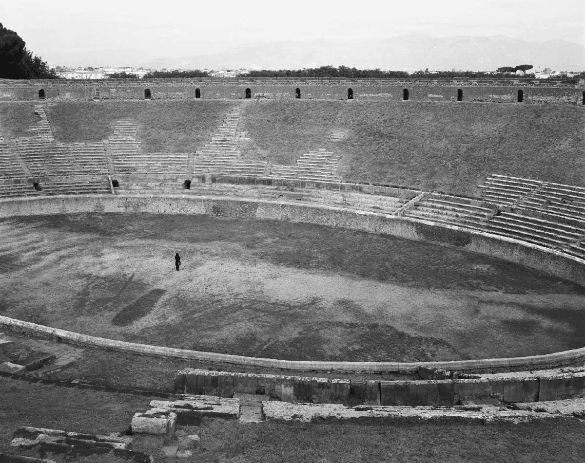 “Looking east, Amphitheater (II.6), Pompeii,” 2015, by William Wylie. (William Wylie)