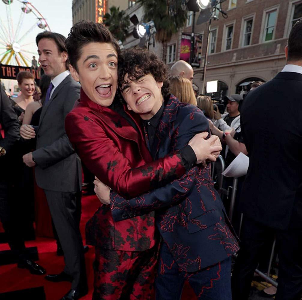 Asher Angel (L) and Jack Dylan Grazer at an event for “Shazam!” (Warner Bros./DC Entertainment)