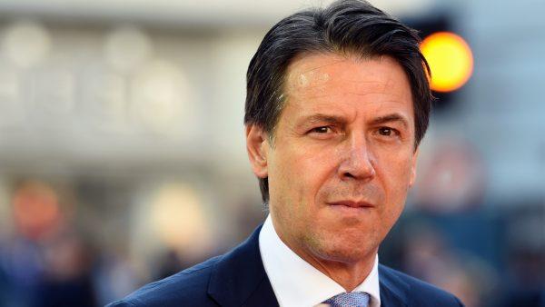Italian Prime Minister Giuseppe Conte arrives at the Mozarteum University to attend a plenary session part of the EU Informal Summit of Heads of State or Government in Salzburg, Austria, on Sept. 20, 2018. (Christof Stache/AFP/Getty Images)