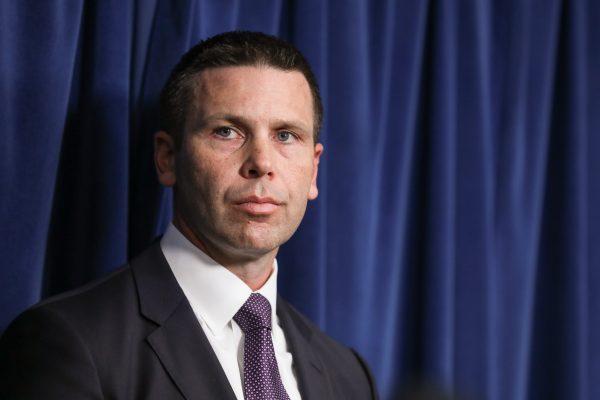 Customs and Border Protection Commissioner Kevin McAleenan during a press conference in Washington on Oct. 29, 2018. (Samira Bouaou/The Epoch Times)