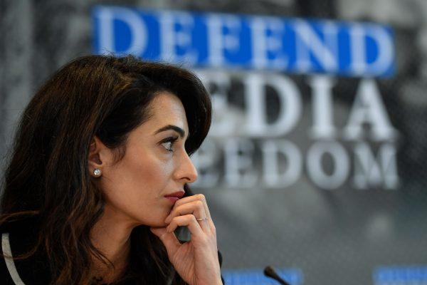 Lebanese-British human rights lawyer Amal Clooney is representing the mother of the 5-year-old girl who was allegedly allowed to die by a German woman and her husband who joined ISIS. (Damien Meyer/AFP/Getty Images)