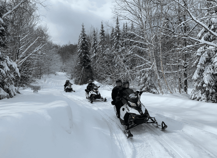 The area attracts snowmobilers from all over North America. (Janna Graber)