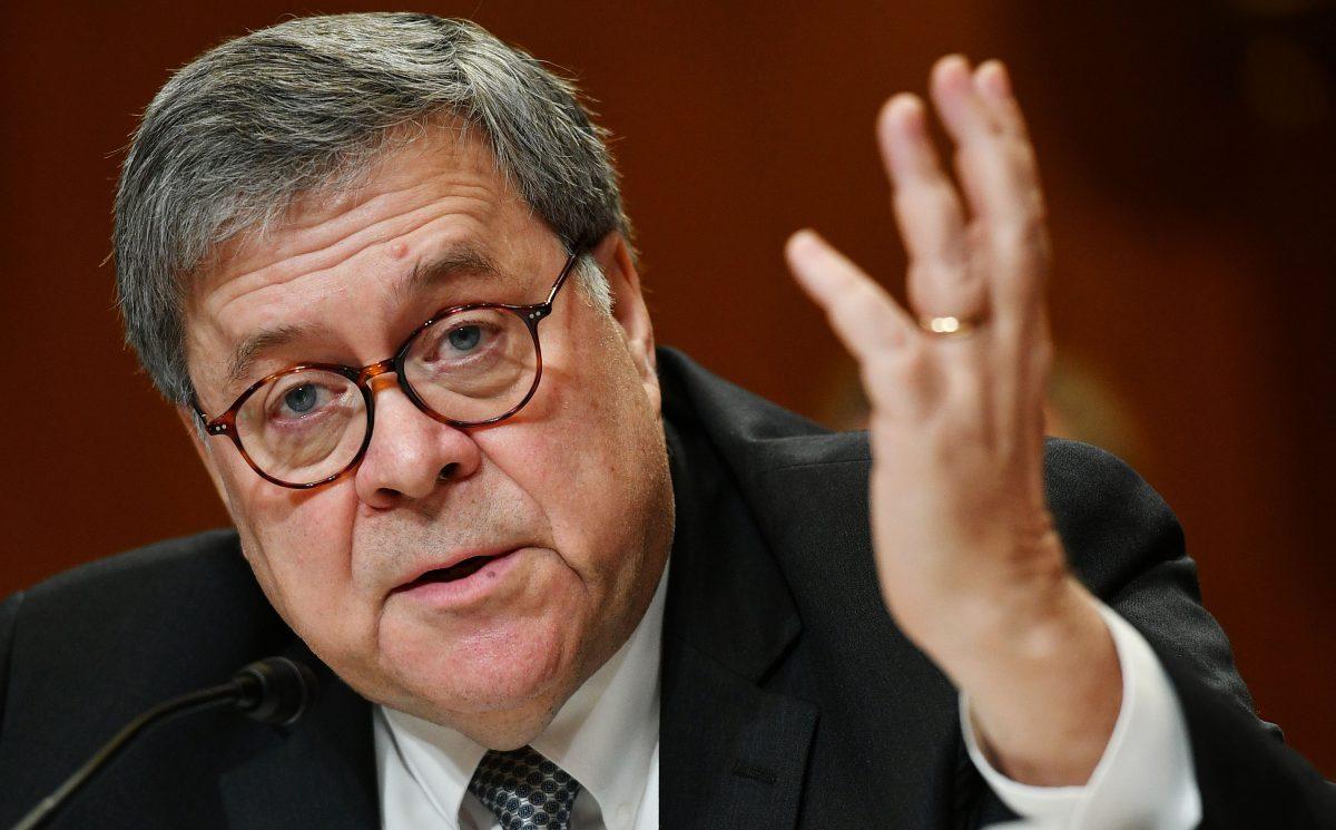 Attorney General William Barr testifies during a House Commerce, Justice, Science, and Related Agencies Subcommittee hearing on Capitol Hill on April 10, 2019. (Mandel Ngan/AFP/Getty Images)