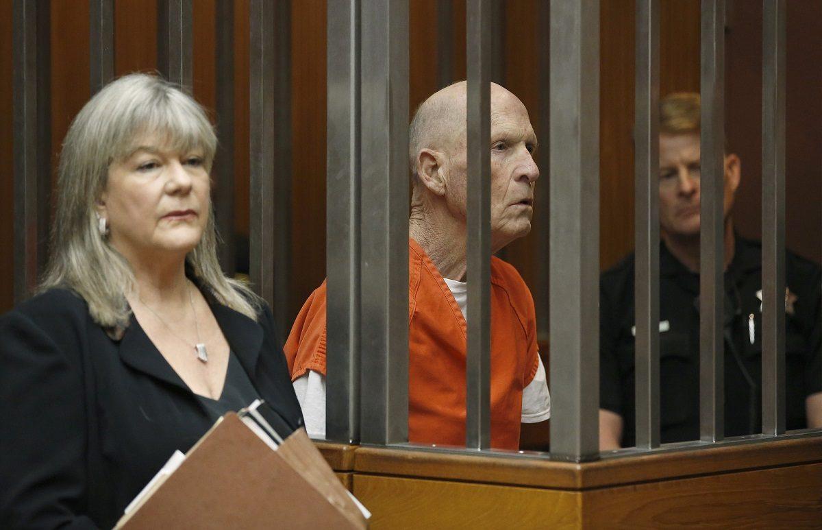 Joseph DeAngelo, suspected of being the Golden State Killer, appears in Sacramento County Superior Court as prosectors announce they will seek the death penalty if he is convicted in his case, in Sacramento, Calif., on April 10, 2019. (Rich Pedroncelli/AP Photo)