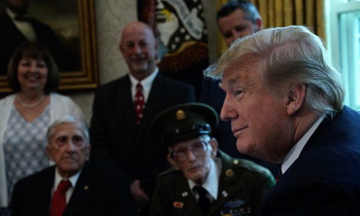 ‘Beautiful Afternoon in the Oval Office’—President Trump Keeps His Promise to 95-Year-Old WWII Vet