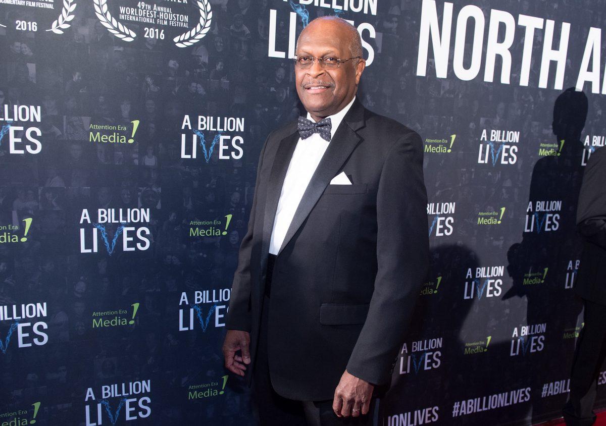 Herman Cain attends the North American premiere of 'A Billion Lives' at Pabst Theater in Milwaukee, Wis., on Aug. 6, 2016. (Daniel Boczarski/Getty Images for A Billion Lives)