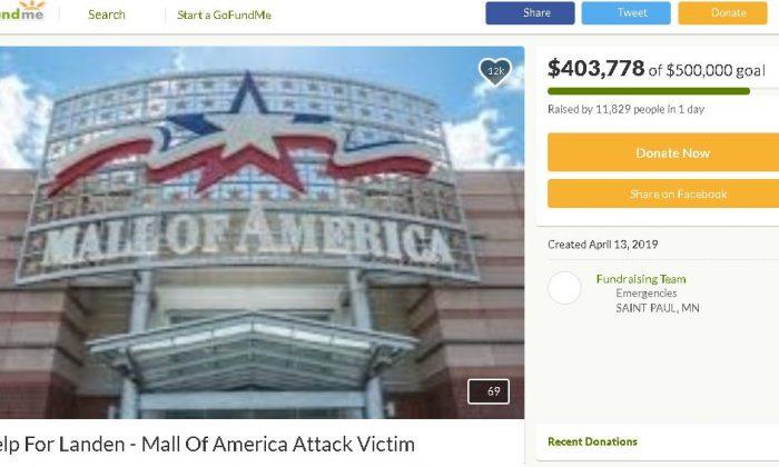 GoFundMe for Young Mall of America Attack Victim Raises $400,000