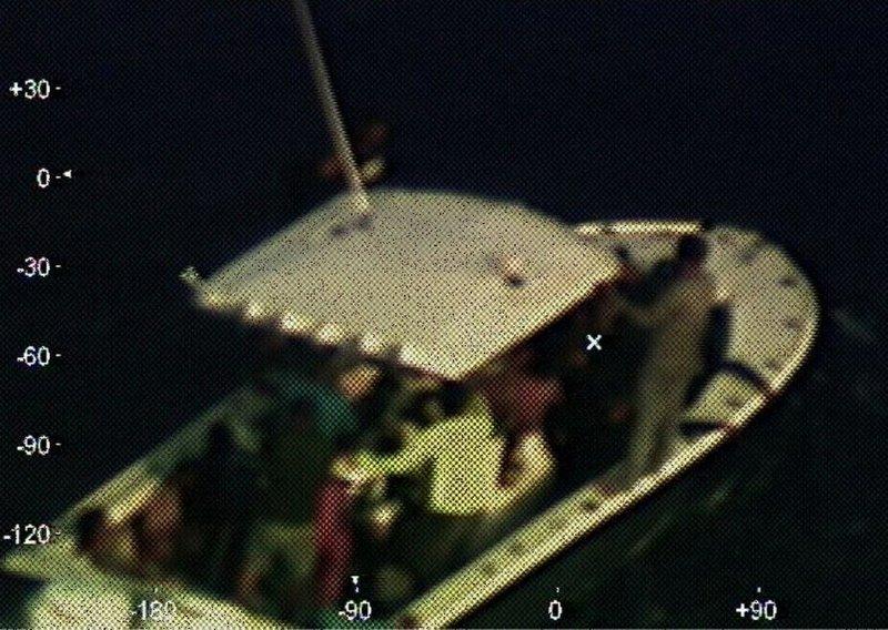 Coast Guard Air Station Miami HC-144 Ocean Sentry aircrew rescueing a disabled vessel 130 nautical miles off Mexico's Yucatan Peninsula, on April 14, 2019. (Petty Officer 3rd Class Brandon Giles/U.S. Coast Guard via AP)