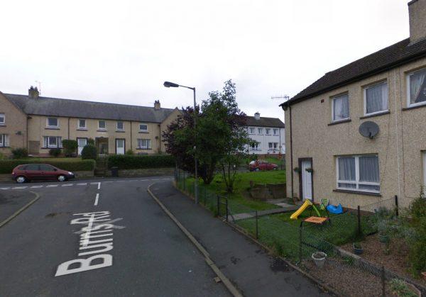 The house in Burns road Hawick, Scotland, where a baby was attacked by a dog, on April 11, 2019. (Screenshot/Google Maps)