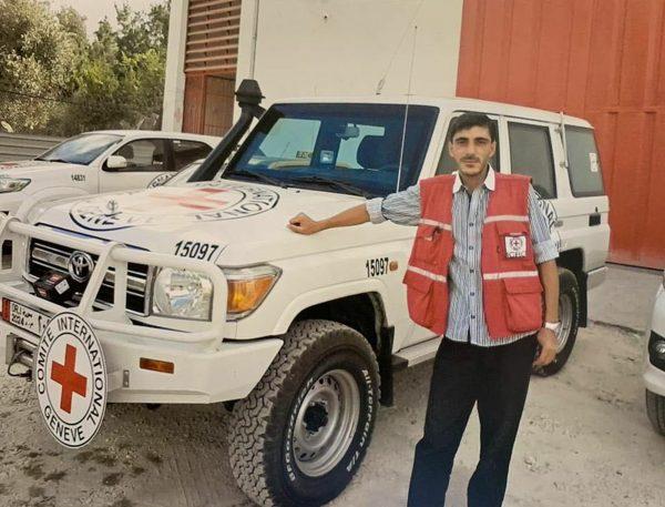 Syrian driver Nabil Bakdounes. (International Committee of the Red Cross via AP)