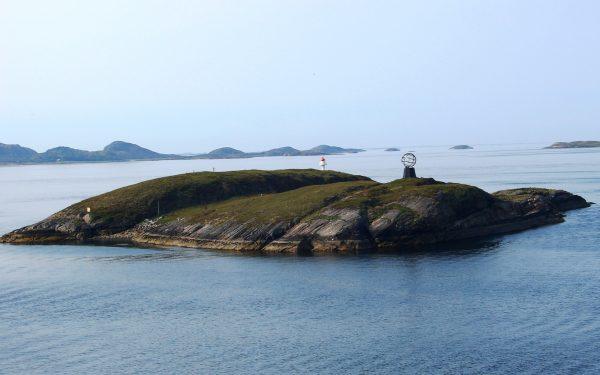 The Arctic Circle marker in northern Norway. (John M. Smith)