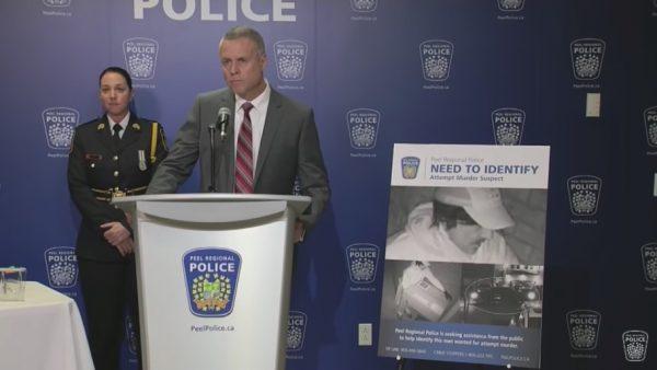 Detective Sgt. Jim Kettles answers questions at a press conference on April 15, 2019. (Peel Regional Police)