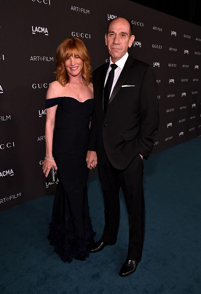 Ferrer with his wife, Lori Weintraub, at the LACMA 2015 Art & Film Gala in LA, 2015 (©Getty Images | <a href="https://www.gettyimages.com/detail/news-photo/actor-miguel-ferrer-and-lori-weintraub-attend-lacma-2015-news-photo/496217624">Mike Windle</a>)