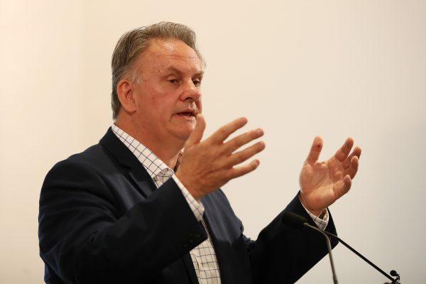 Mark Latham talks during the launch of his new book on Oct. 5, 2017, in Sydney, Australia. (Cameron Spencer/Getty Images)