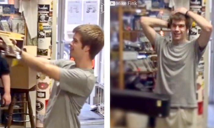 Young Man Falls $20 Short for the First Guitar in His Life, Then a Kind Stranger Steps In