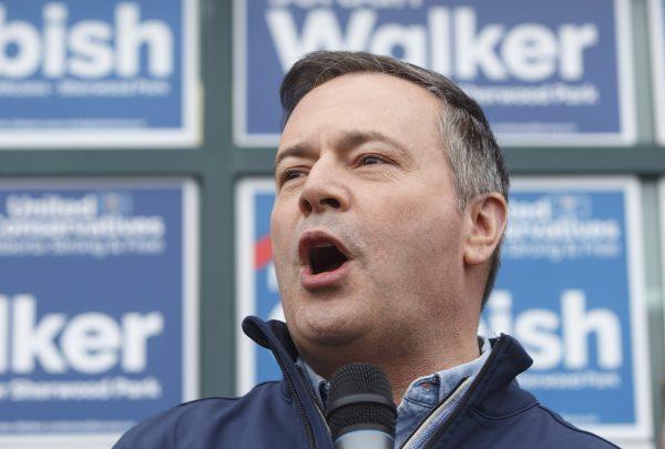 United Conservative Party leader Jason Kenney speaks at a rally before the election, in Sherwood Park, on April 15, 2019. (The Canadian Press/Jason Franson)