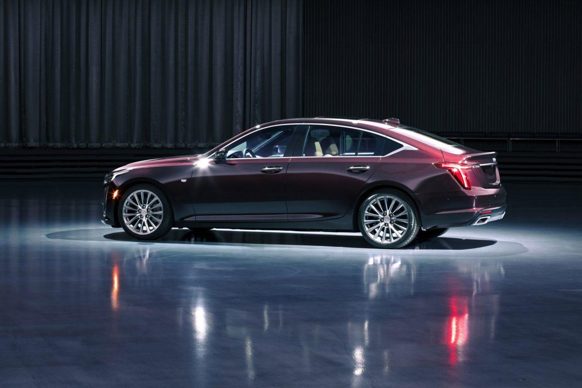 This undated product image provided by Cadillac shows the 2020 CT5 sedan. With the CT5, Caddy takes another shot at the compact luxury market where the ATS fizzled against the BMW 3 Series, Mercedes C Class and others. (Cadillac/AP)