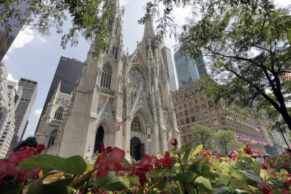 St. Patrick's Cathedral is seen in N.Y., on Sept. 6, 2018. (Richard Drew/File via AP)