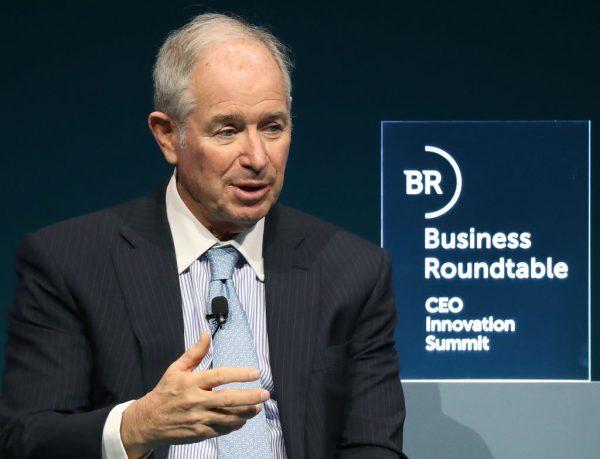 Steve Schwarzman, CEO and co-founder of the Blackstone Group, at a Business Roundtable discussion on "Transitioning Innovations from Labor-to Market", during a CEO Innovation Summit in Washington on Dec. 6, 2018. (Mark Wilson/Getty Images)