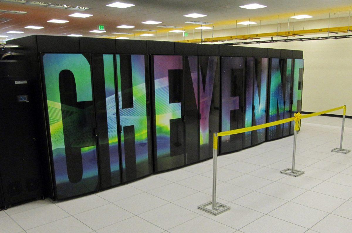 This file photo shows the supercomputer named Cheyenne at the NCAR-Wyoming Supercomputing Center near Cheyenne, Wyo on Aug. 8, 2017. (Mead Gruver/AP Photo, File)