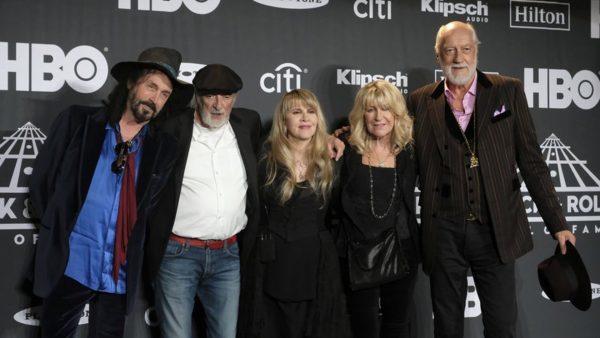 Stevie Nicks, center, is seen in a March 29, 2019, photo. (Charles Sykes/Invision/AP)