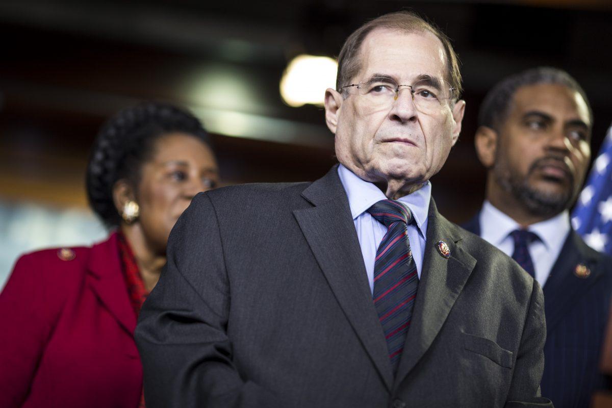 House Judiciary Committee Chairman Rep. Jerry Nadler (D-NY) attends a news conference on April 9, 2019 in Washington, DC. (Zach Gibson/Getty Images)