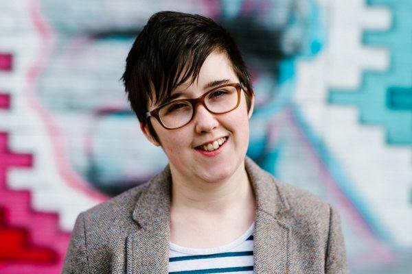Journalist Lyra McKee poses for a portrait outside the Sunflower Pub on Union Street in Belfast, Northern Ireland on May 19, 2017. (Jess Lowe Photography/Handout via Reuters)