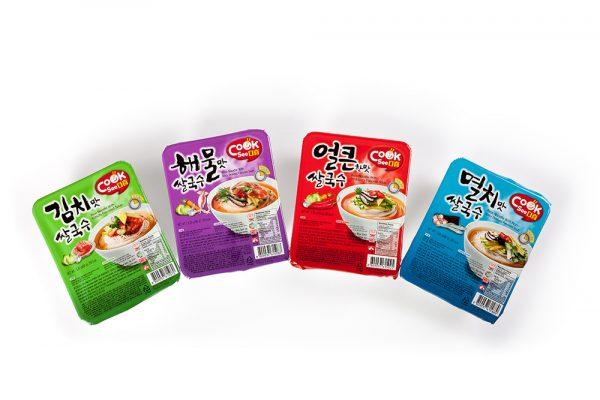CookSee Rice Noodle Soup comes in four flavors. (Courtesy of Han's Korea)