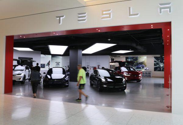 A Tesla showroom is seen in Miami, Fla., on April 04, 2019. (Joe Raedle/Getty Images)
