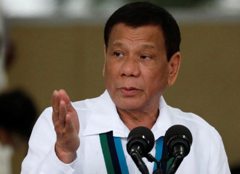 Philippines President Rodrigo Duterte in Quezon City, Philippines on Oct. 26, 2017. (Reuters/Dondi Tawatao)