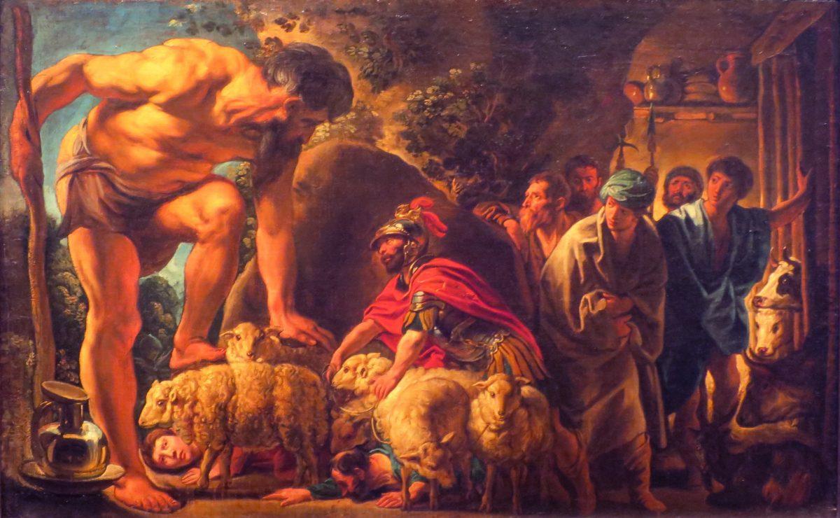 “Odysseus in the Cave of Polyphemus, circa 1635, Jacob Jordaens. (Public Domain)