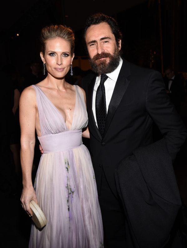 Stefanie Sherk and husband Demián Bichir attend a film gala in Los Angeles, on Nov. 1, 2014. (Michael Buckner/Getty Images for LACMA)