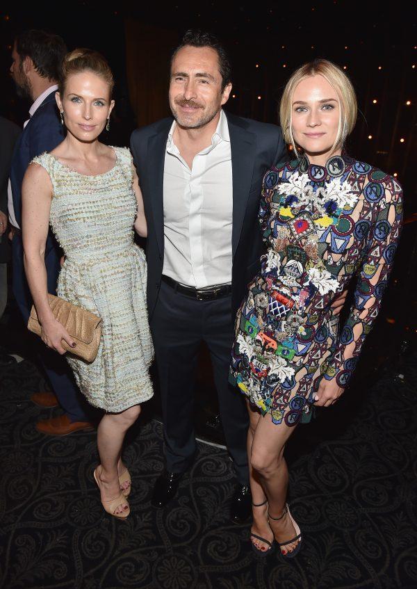 Actors Stefanie Sherk, Demian Bichir and Diane Kruger attend the after party for the season premiere of FX's "The Bridge" at the Pacific Design Center in West Hollywood, Cali., on July 7, 2014. (Alberto E. Rodriguez/Getty Images)