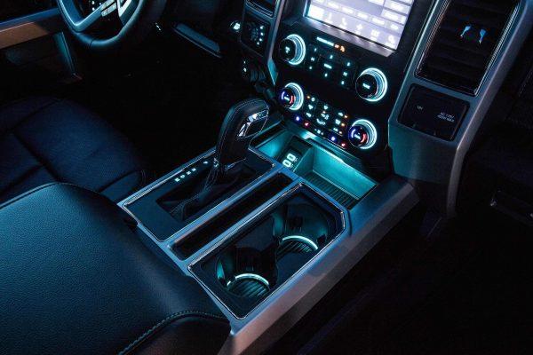 Ice blue ambient lighting. (Courtesy of Ford)