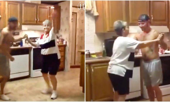 Son Grabs Mom’s Hand as Their Favorite Song Comes on - Now Watch the Dance That Lights up the Internet