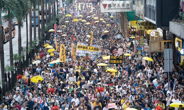 Over 130,000 Protest China Extradition Amendments