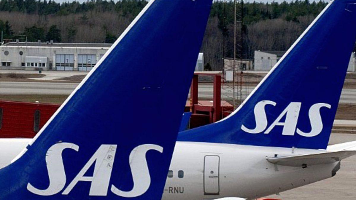 Scandinavian Airline Systems (SAS) airplanes at Arlanda airport, outside Stockholm, Sweden. (Pontus Lundahl/AFP/Getty Images)