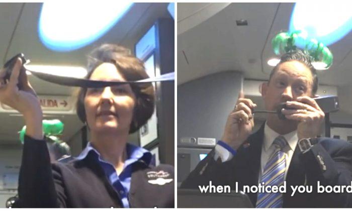 Passengers Can’t Stop Cracking up After Flight Attendant Picks up the Intercom
