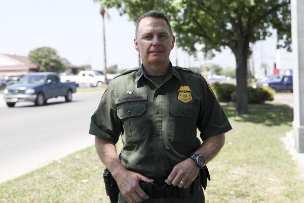 Yuma Sector Border Patrol Chief Anthony Porvaznik attends a border security event in Del Rio, Texas, on April 17, 2019. (Charlotte Cuthbertson/The Epoch Times)