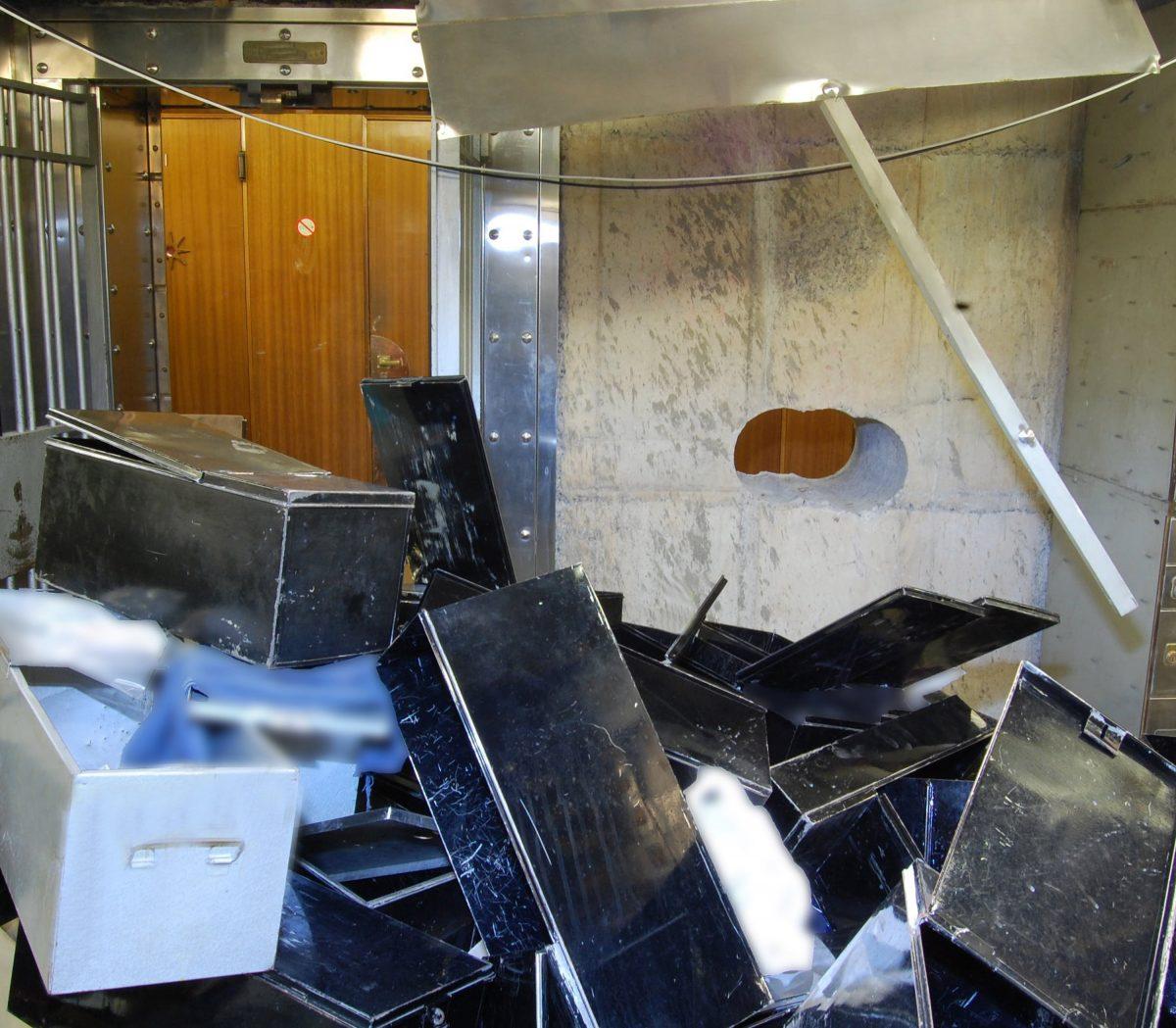 This handout image supplied by the Metropolitan Police shows a view of the vault at Hatton Garden Safe Deposit Limited following the Easter weekend robbery, in London, England in April 2015. (Metropolitan Police via Getty Images)